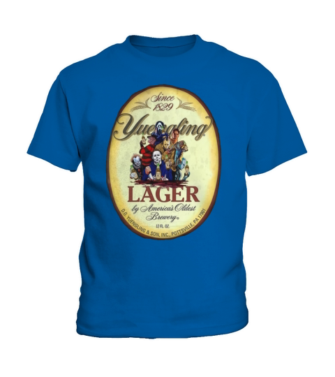 Horror characters Yuengling Lager by America’s Oldest Brewery shirt Kids T-Shirt