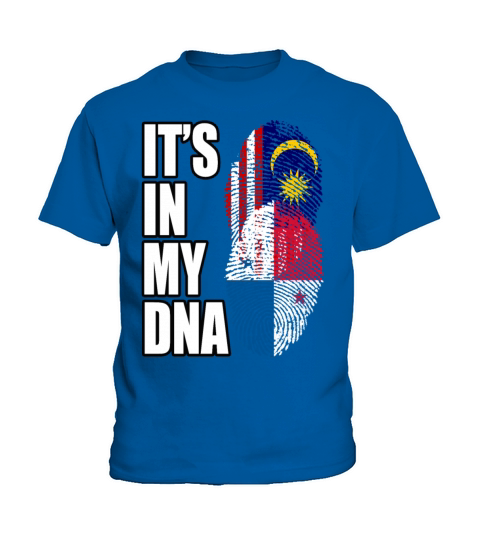 Malaysian And Panamanian Mix Heritage DNA Flag Kids T-Shirt