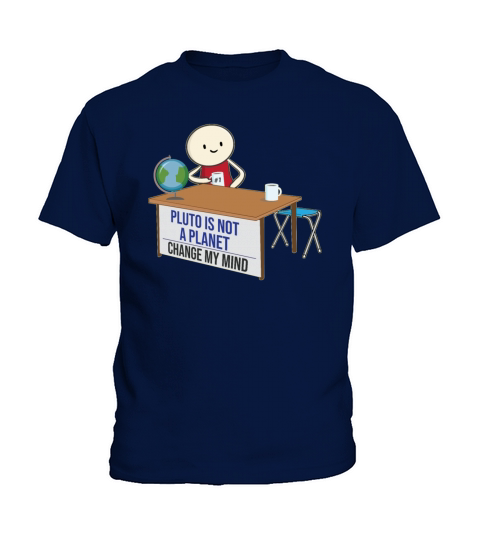 Pluto is not a planet change my mind meme funny Kids T-Shirt