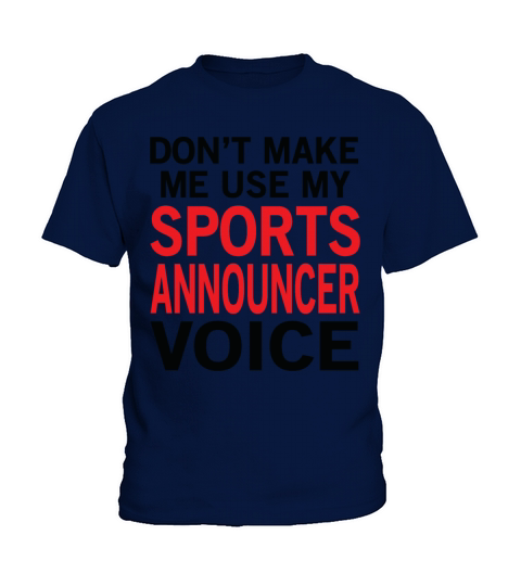 Sports Announcer Voice Kids T-Shirt