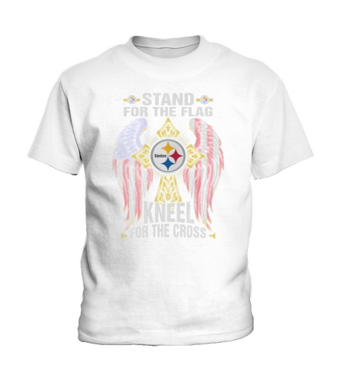 stand for the flag steeler knnel for the cross Kids T-Shirt