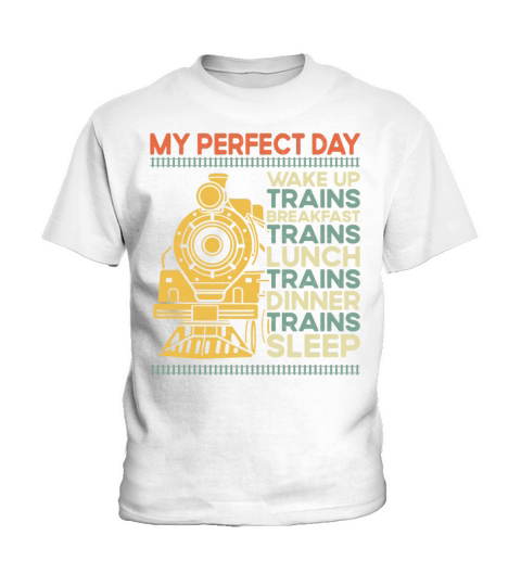 Steam Train Driver Trainspotting Kids T-Shirt