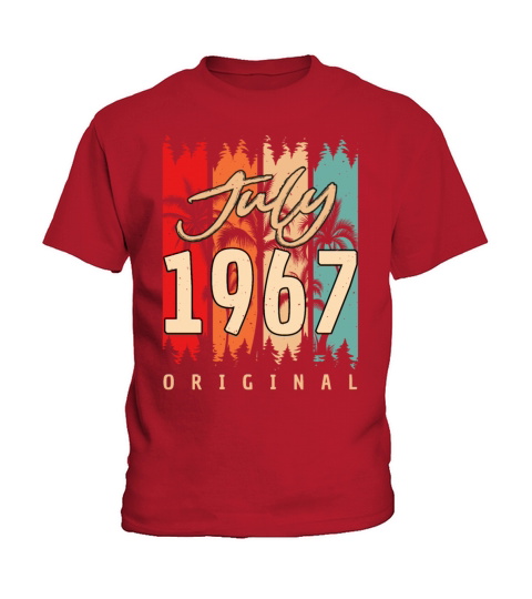 Vintage 1967 In July Kids T-Shirt