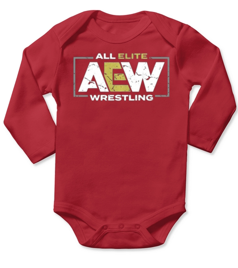 All Elite AEW Wrestling AEW Logo T Shirt Long Sleeve Baby One-Piece