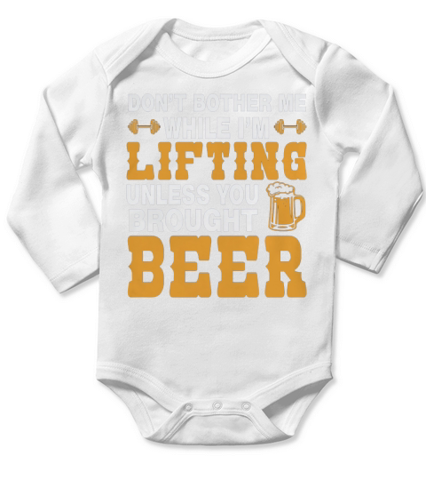 Amazing Tee For Lifting And Beer Lover Gift For Brother Long Sleeve Baby One-Piece