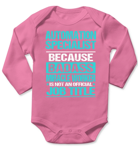 AUTOMATION SPECIALIST Long Sleeve Baby One-Piece