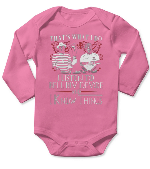 Bell Biv DeVoe I KNOW THINGS Long Sleeve Baby One-Piece