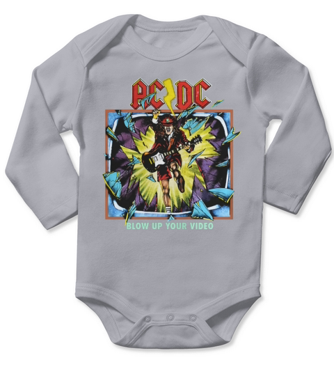 Blow Up Your Video - AC/DC Band T-shirt Long Sleeve Baby One-Piece
