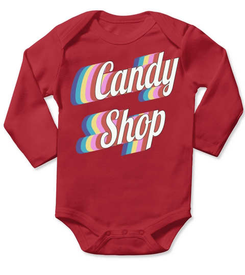 Candy Shop Long Sleeve Baby One-Piece