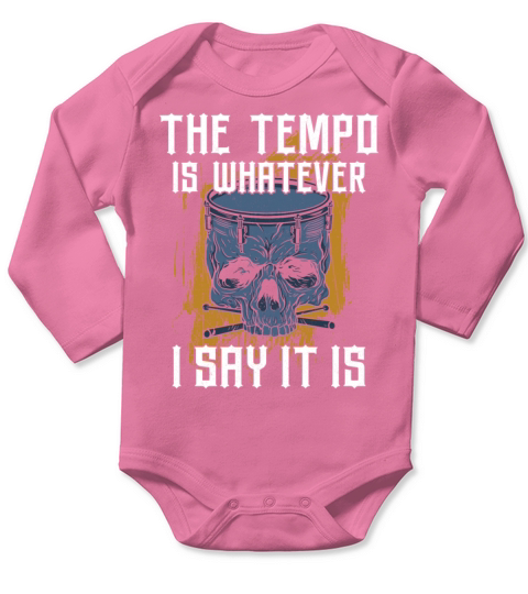 Drummer Drum Set Vintage The Tempo Long Sleeve Baby One-Piece