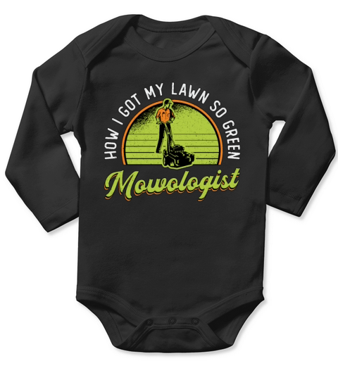 Lawn Mower How I Got My Lawn Mowologist Mowing Long Sleeve Baby One-Piece