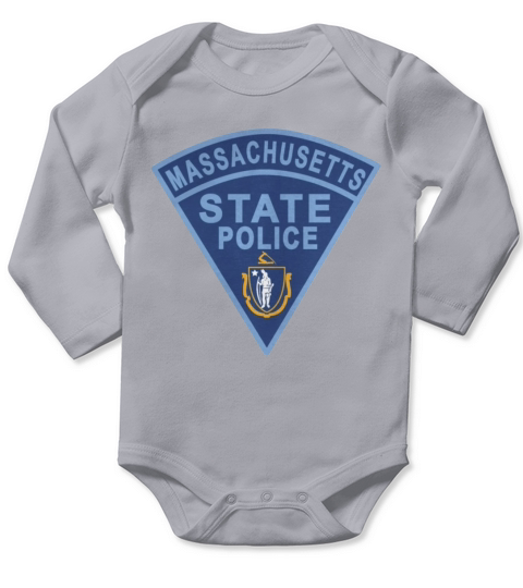 Massachusetts State Police Patch T-Shirts Long Sleeve Baby One-Piece