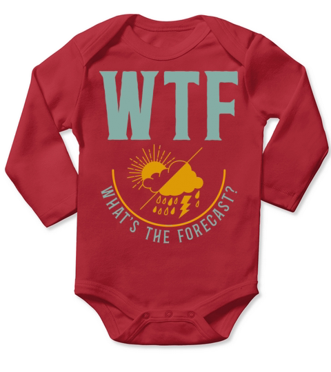 Meteorologist Weather Forecast Long Sleeve Baby One-Piece