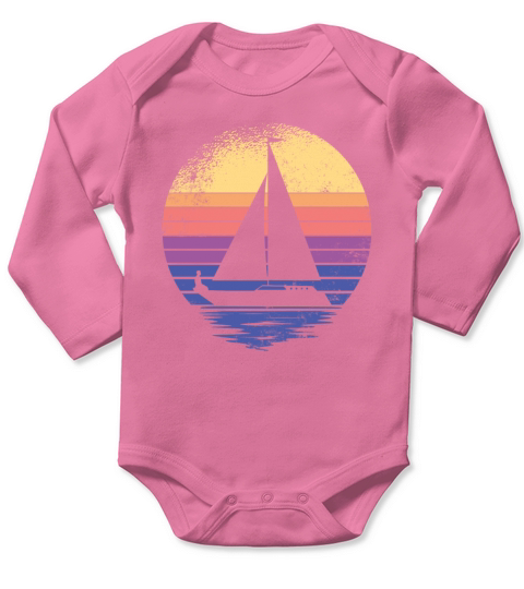 Sailing Yacht Sailor Sailing Ship Vintage Long Sleeve Baby One-Piece