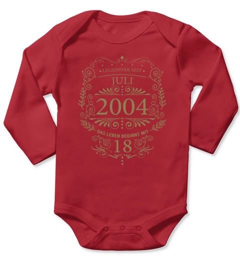 Sayings for the 18th birthday of legal age July Long Sleeve Baby One-Piece