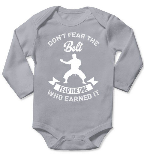 Shirt For Martial Art Lover. Gift For Son Stepson From Dad Mom. Long Sleeve Baby One-Piece