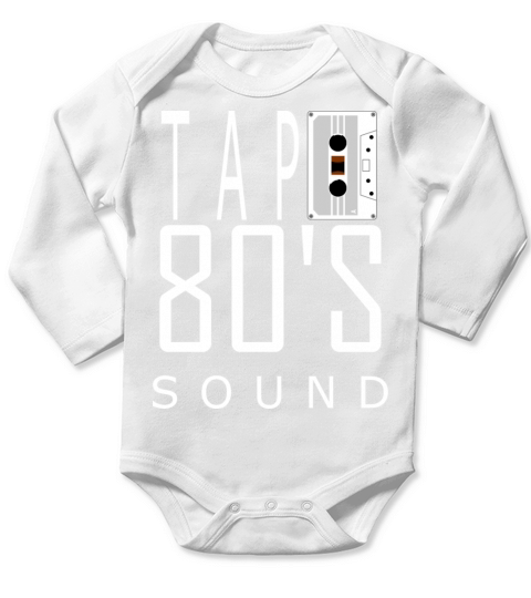 Tape cassette music 80 Long Sleeve Baby One-Piece