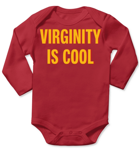 Virginity Is Cool Funny Friend Birthday Long Sleeve Baby One-Piece