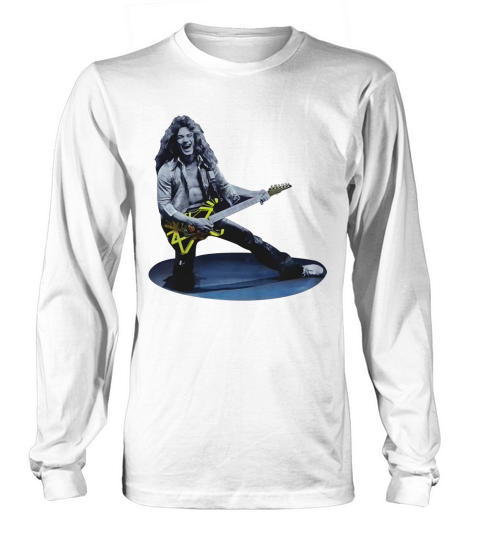 EDDIE VAN HALEN GUITAR NEW RARE T-SHIRT Long sleeved Unisex
