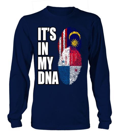 Malaysian And Panamanian Mix Heritage DNA Flag Long sleeved Unisex