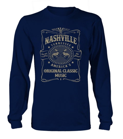 Nashville Music City Usa Vintage Long sleeved Unisex