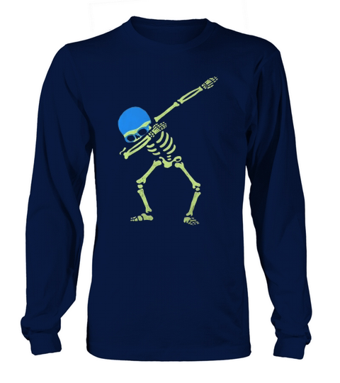 SWIMMING SKELETON DABBING Long sleeved Unisex