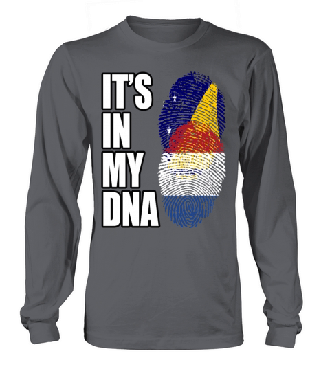 Tokelauan And Dutch Mix Heritage DNA Flag Long sleeved Unisex