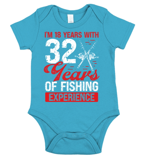 50th Birthday for Men Fishing 50 Year Old Fisher Short Sleeve Baby One-Piece