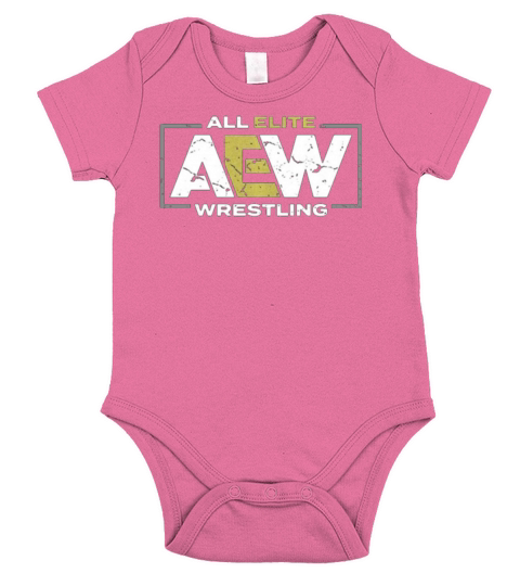All Elite AEW Wrestling AEW Logo T Shirt Short Sleeve Baby One-Piece