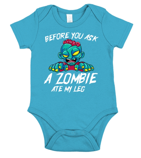 Before You Ask It Was A Zombie Short Sleeve Baby One-Piece