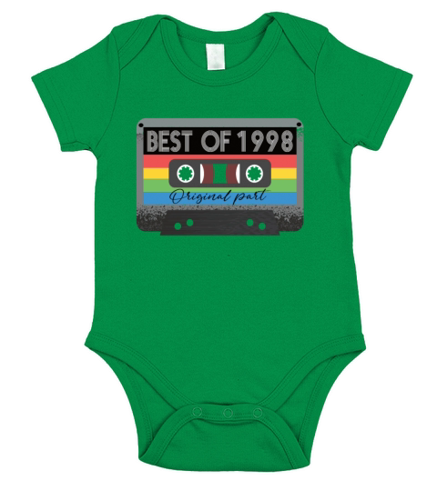 Best Of 1998 Vintage Cassette Retro Birthday Short Sleeve Baby One-Piece