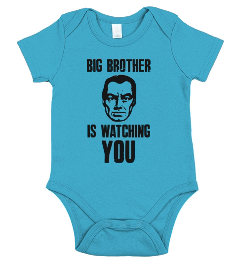 Big Brother Is Watching You T-Shirt Short Sleeve Baby One-Piece