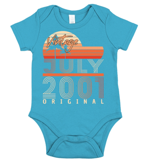 Birth Month July 2001 Short Sleeve Baby One-Piece