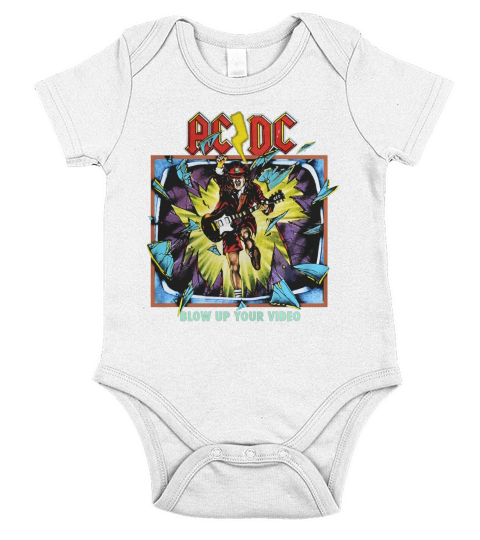 Blow Up Your Video - AC/DC Band T-shirt Short Sleeve Baby One-Piece