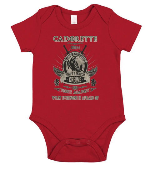 BNS200132-CADORETTE JOIN NIGHT WATCH FIGHT AGAINST WHAT EVERYONE IS AFRAID OF Short Sleeve Baby One-Piece