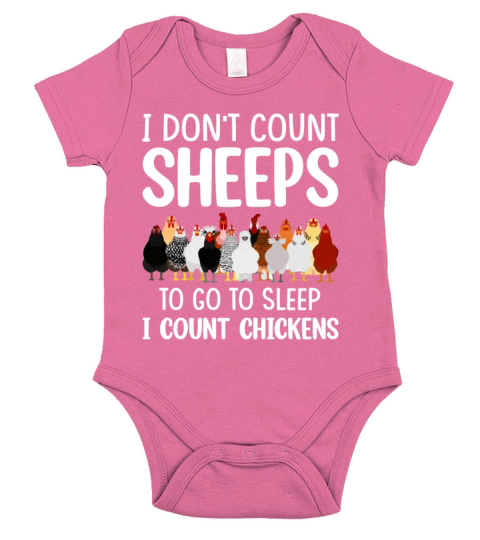 Chicken Lovers Ironic Farming Poultry Sarcastic Short Sleeve Baby One-Piece