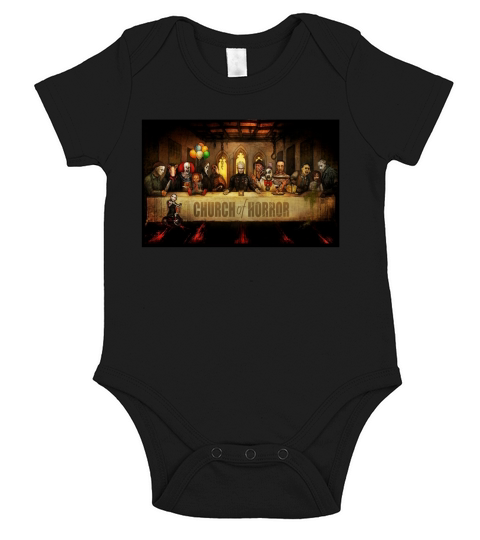 Church of Horror Last Supper shirt Short Sleeve Baby One-Piece