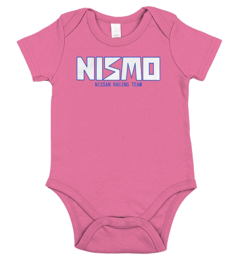 CLASSIC GOLD AND BLACK NISMO NISSAN RACING TEAM LOGO Short Sleeve Baby One-Piece