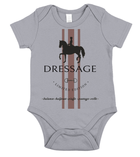 DRESSAGE horse riding - vintage Short Sleeve Baby One-Piece