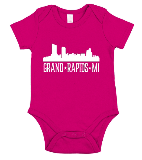 Grand Rapids MI - Unisex Long Sleeve Short Sleeve Baby One-Piece