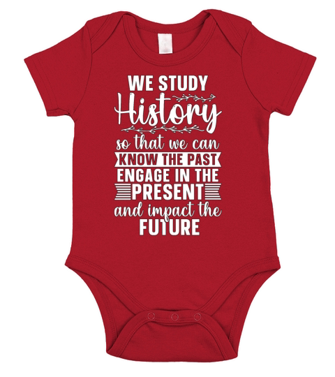 Historian We Study History Historical Historians Short Sleeve Baby One-Piece