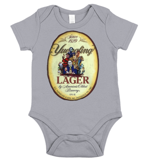 Horror characters Yuengling Lager by America’s Oldest Brewery shirt Short Sleeve Baby One-Piece