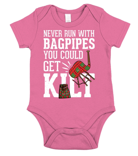 How To Wear The Kilt Art For Tartan Kilt Bagpiper Short Sleeve Baby One-Piece