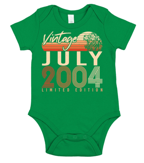 July 2004 Finally 18 Short Sleeve Baby One-Piece