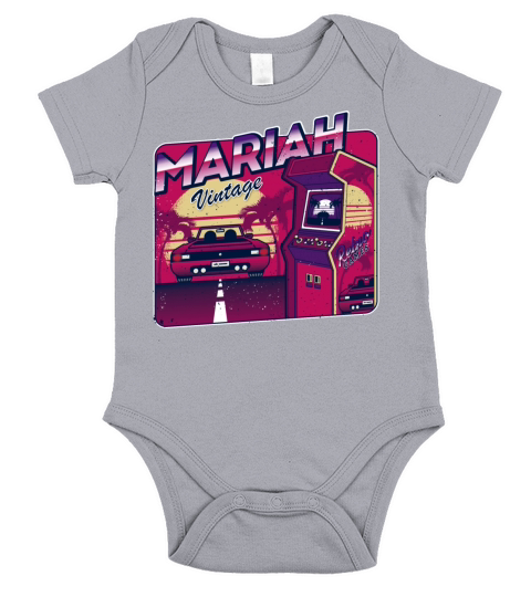 Mariah - Personalized Vintage Gamer 80s 90s Short Sleeve Baby One-Piece