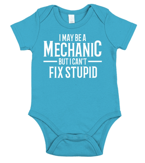 Mechanic Quote Garage Gift for Mechanic Short Sleeve Baby One-Piece