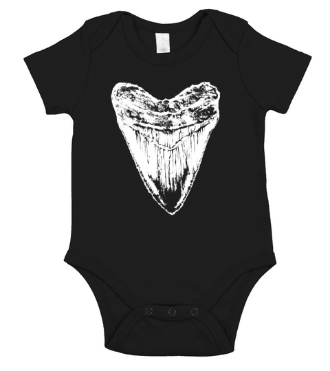 Megalodon Shark tooth shirt Short Sleeve Baby One-Piece