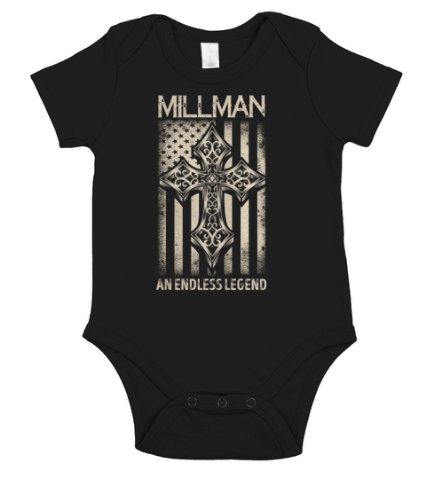 MILLMAN An Endless Legend Name Shirts Short Sleeve Baby One-Piece