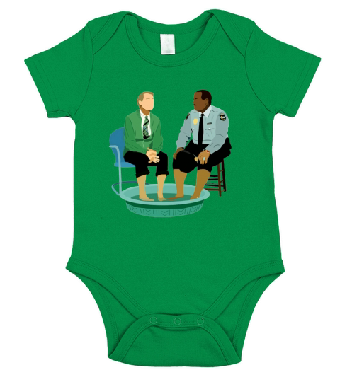 Mr Rogers Officer Clemmons Pool Short Sleeve Baby One-Piece