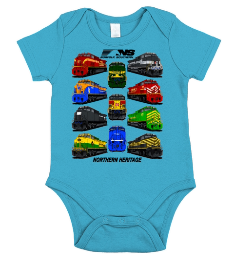 Norfolk Southern Heritage Short Sleeve Baby One-Piece